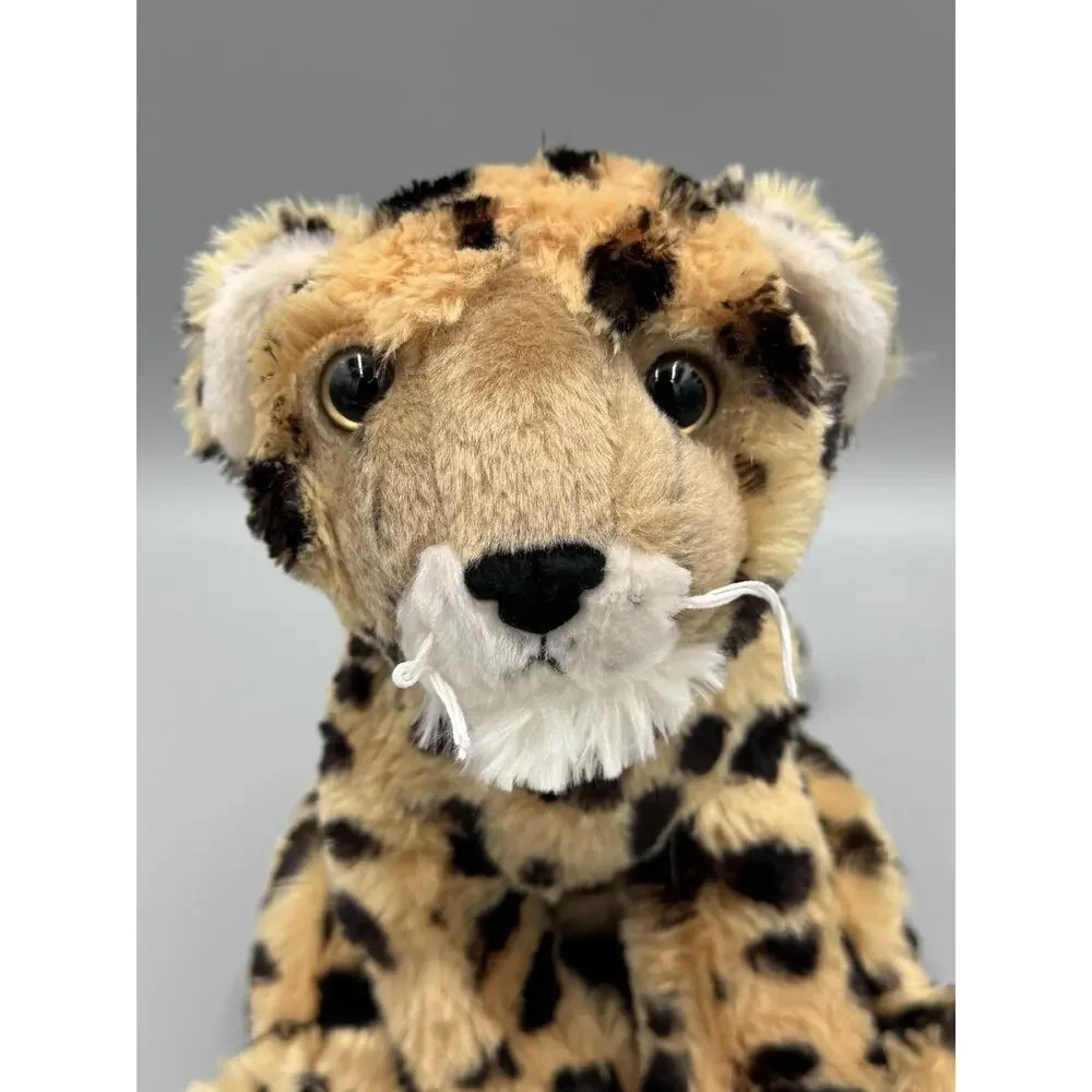 Adventure Planet Spotted Leopard Cheetah Plush 10” Stuffed Animal Wild Cat